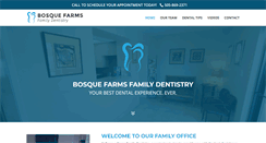 Desktop Screenshot of dentistinbosquefarms.com