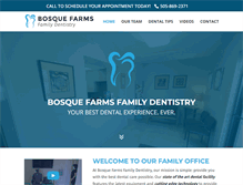 Tablet Screenshot of dentistinbosquefarms.com